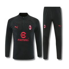 AC Milan Black Tracksuit 26/27 - front view