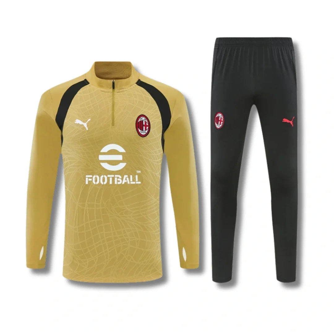 AC Milan Gold Tracksuit 26/27 - front view
