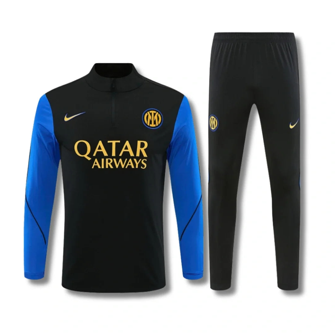 Inter Milan Black/Navy Tracksuit 26/27 - front view