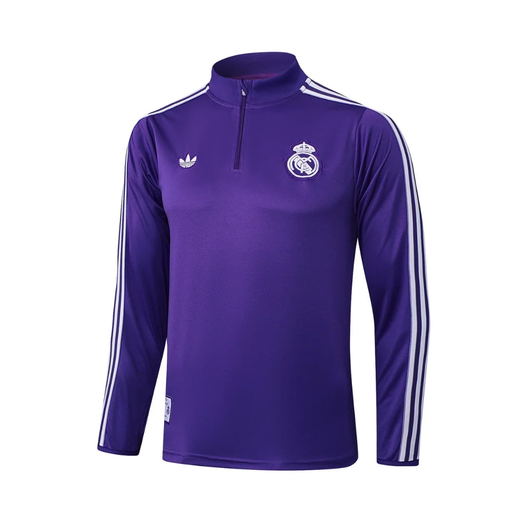 Real Madrid Purple Tracksuit - back view