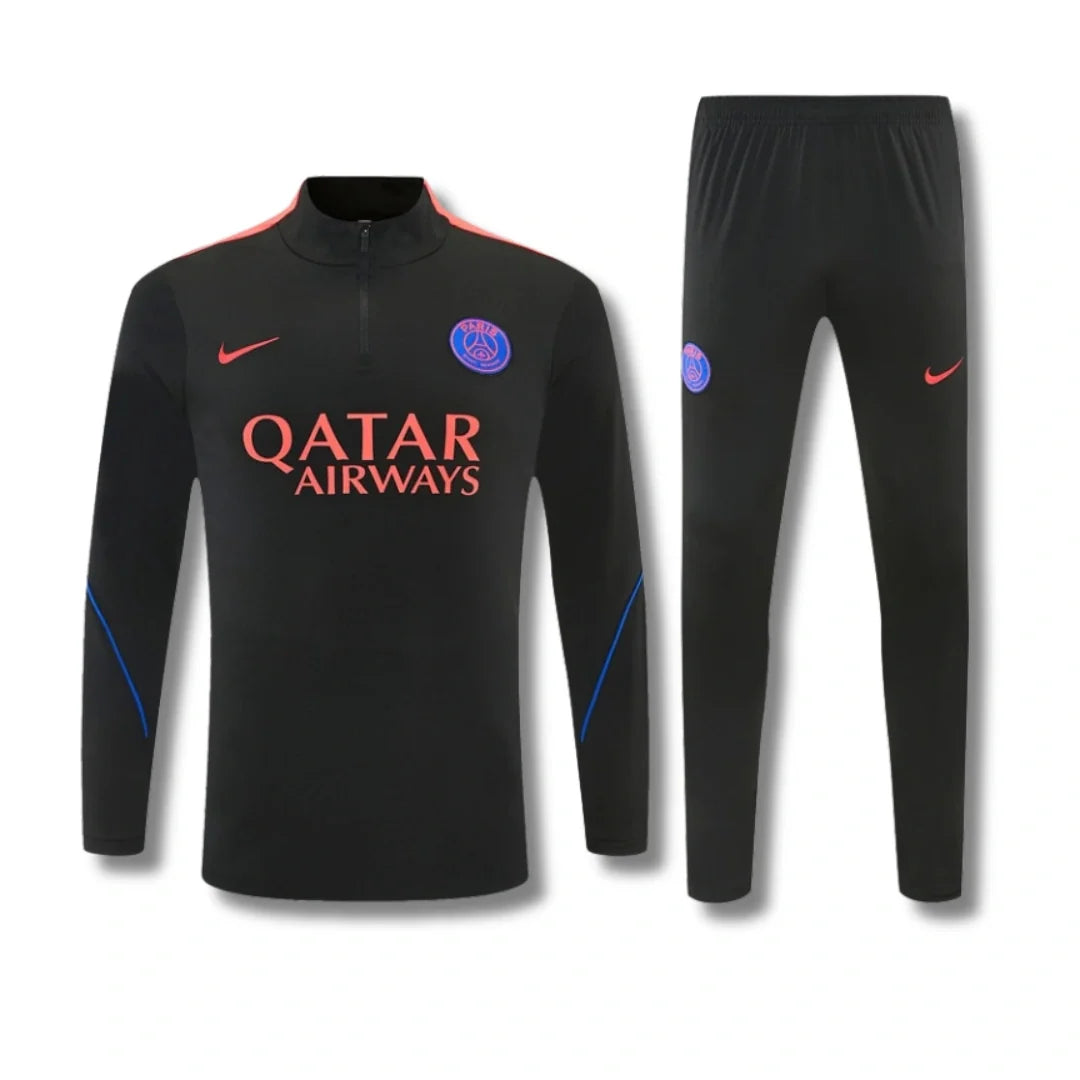 PSG Black Tracksuit 26/27 - front view