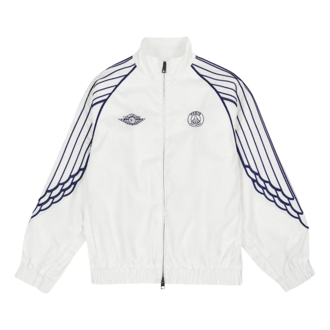 PSG x Jordan White Wings Windbreaker - front view