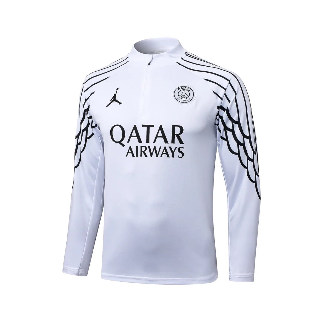 PSG x Jordan Wings White Tracksuit - back view
