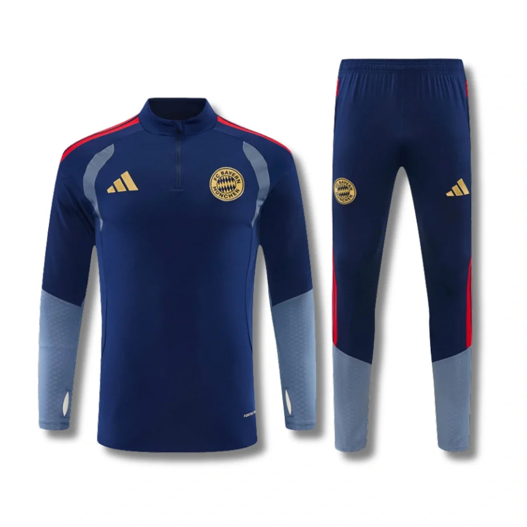 Bayern Navy Tracksuit 26/27 - front view