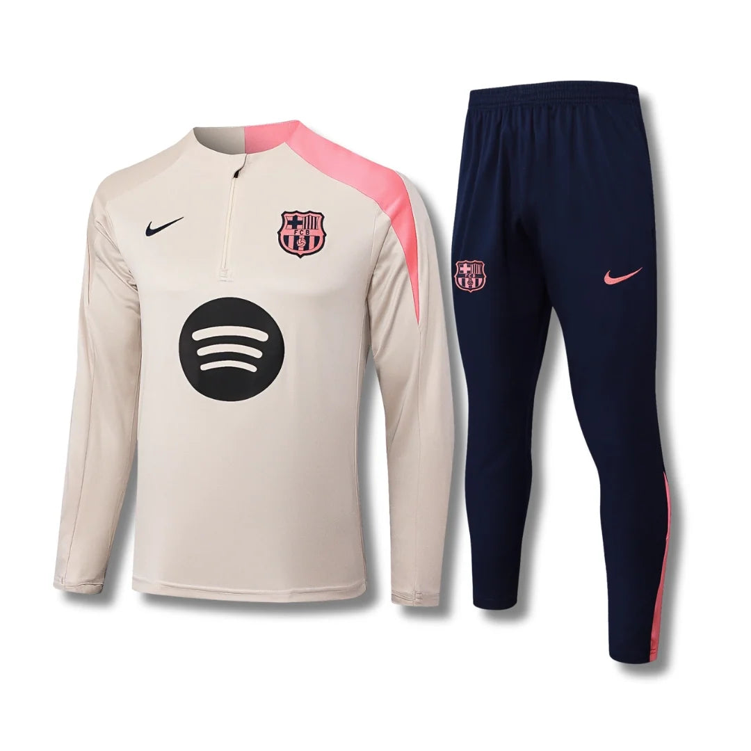 Barcelona Light Pink Tracksuit - front view