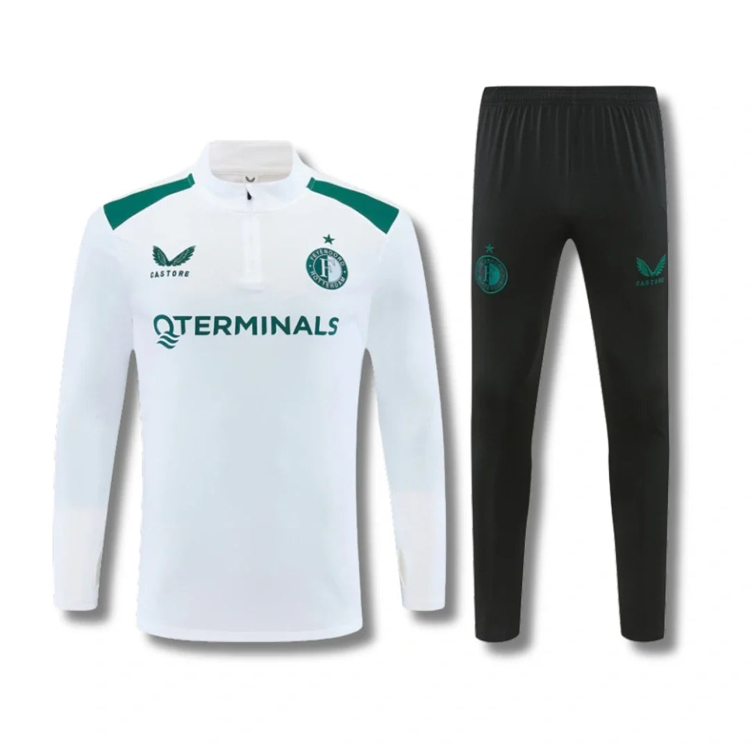Feyenoord White Tracksuit 26/27 - front view