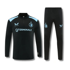 Feyenoord Black Tracksuit 26/27 - front view