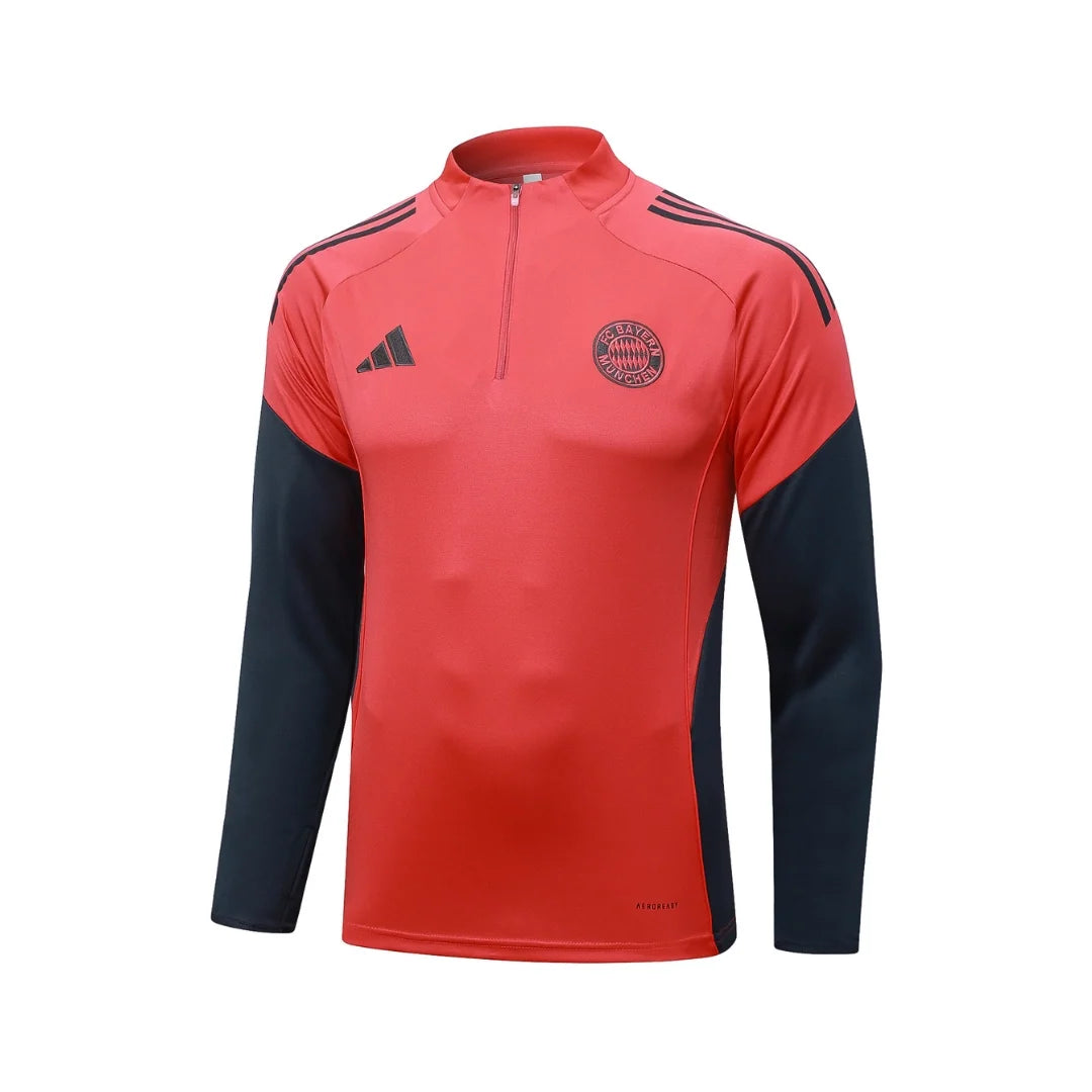 Bayern Red/Black Tracksuit - back view