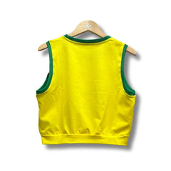 Brazil Women 25/26 Crop Top - Home - back view