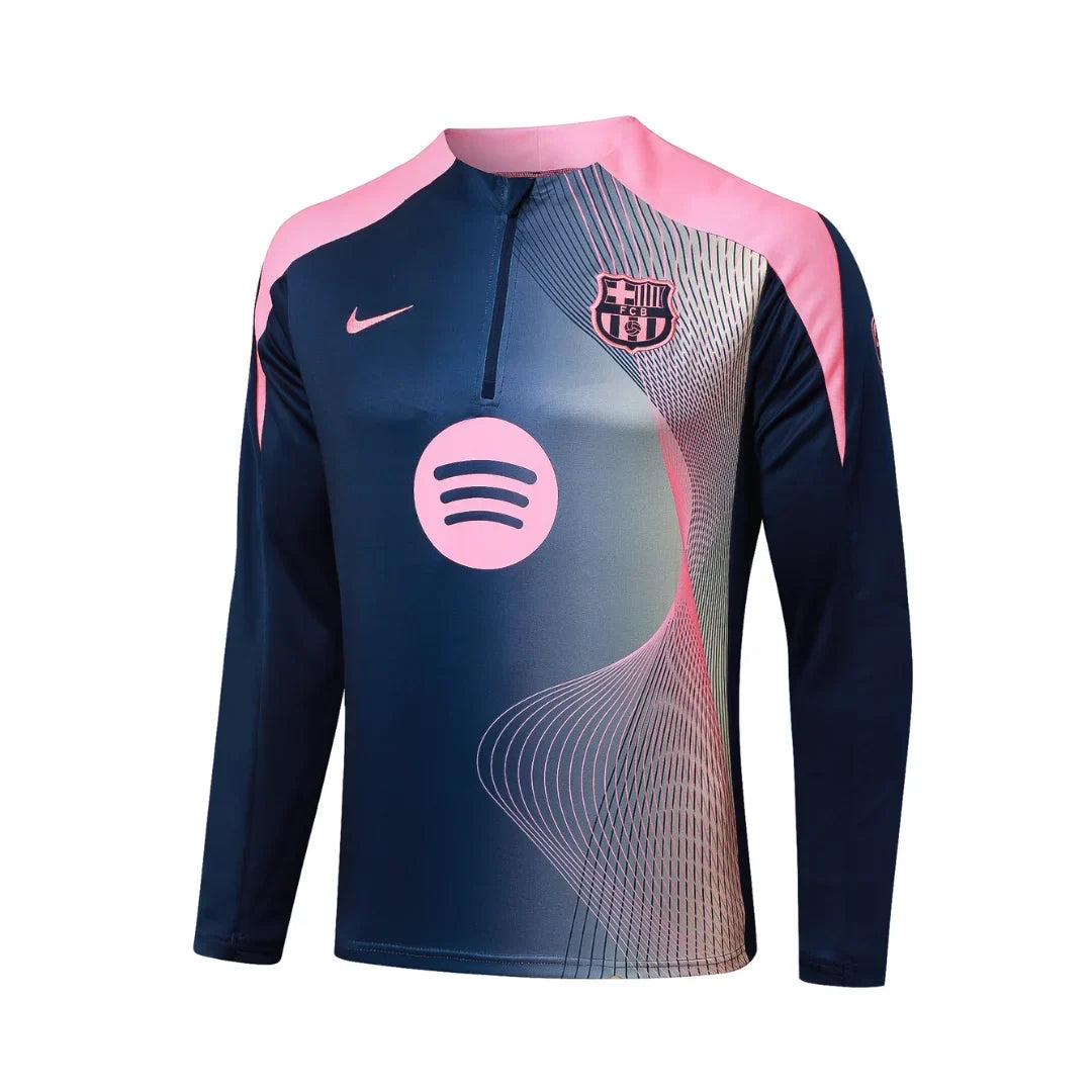 Barcelona Blue/Pink Tracksuit - back view