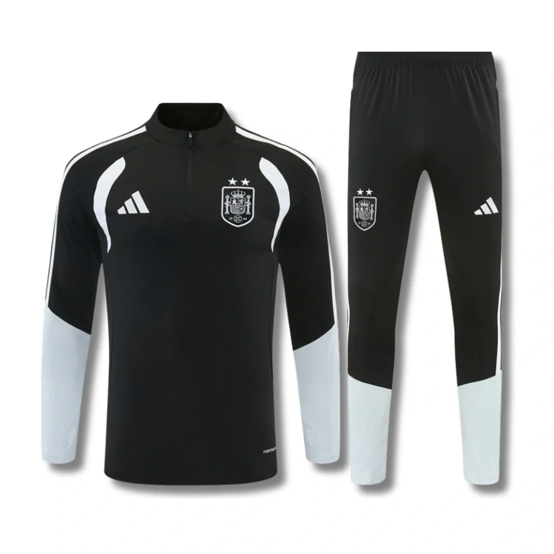 Spain Black Tracksuit 26/27 - front view