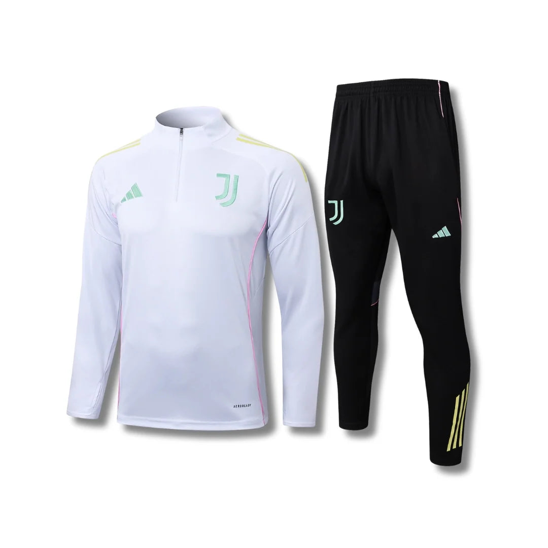 Juventus White Tracksuit - front view