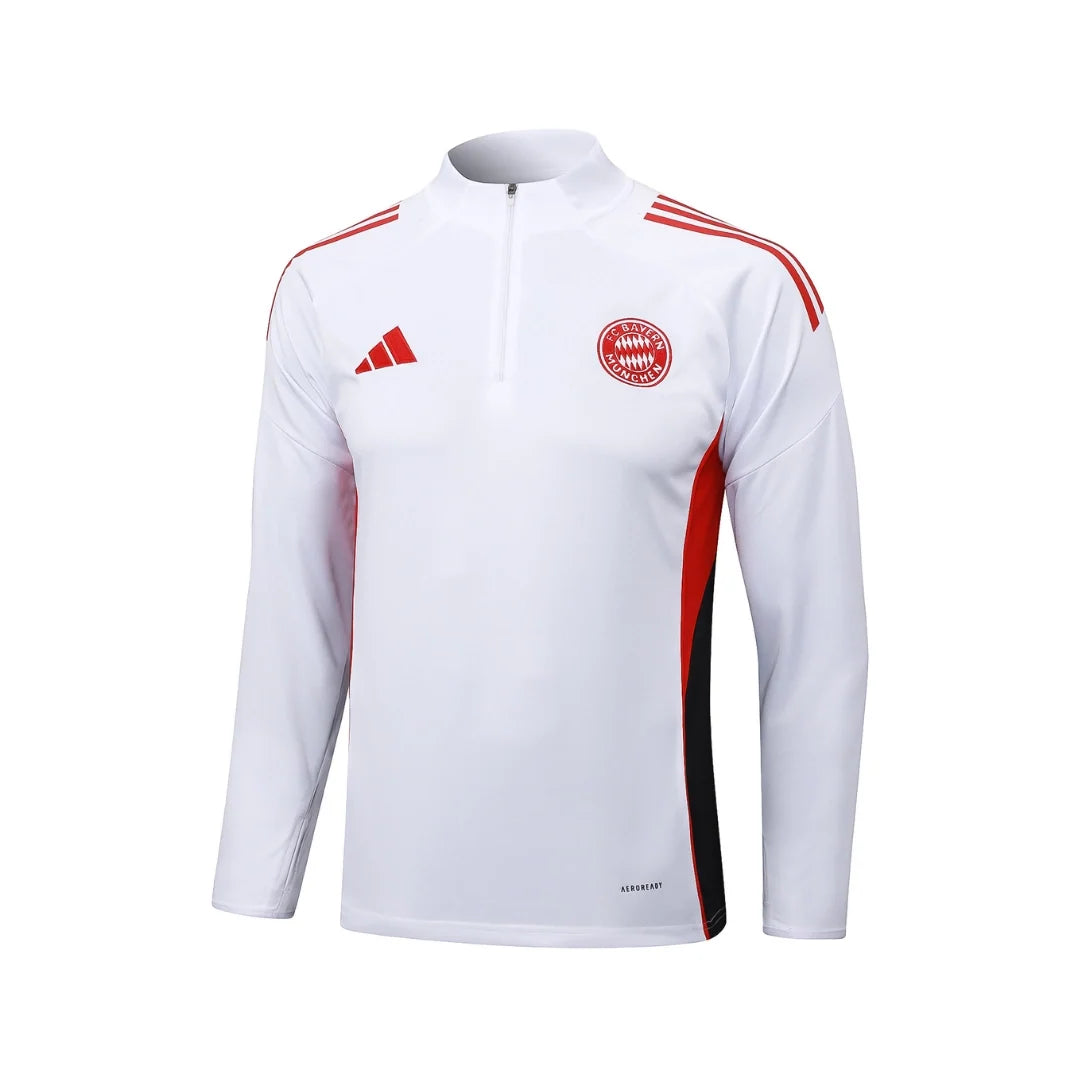 Bayern White/Red Tracksuit - back view