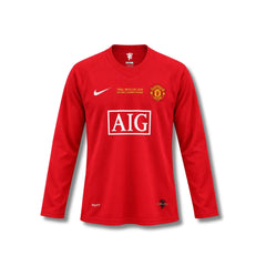 Manchester United 07/08 Long Sleeve - Home - front view