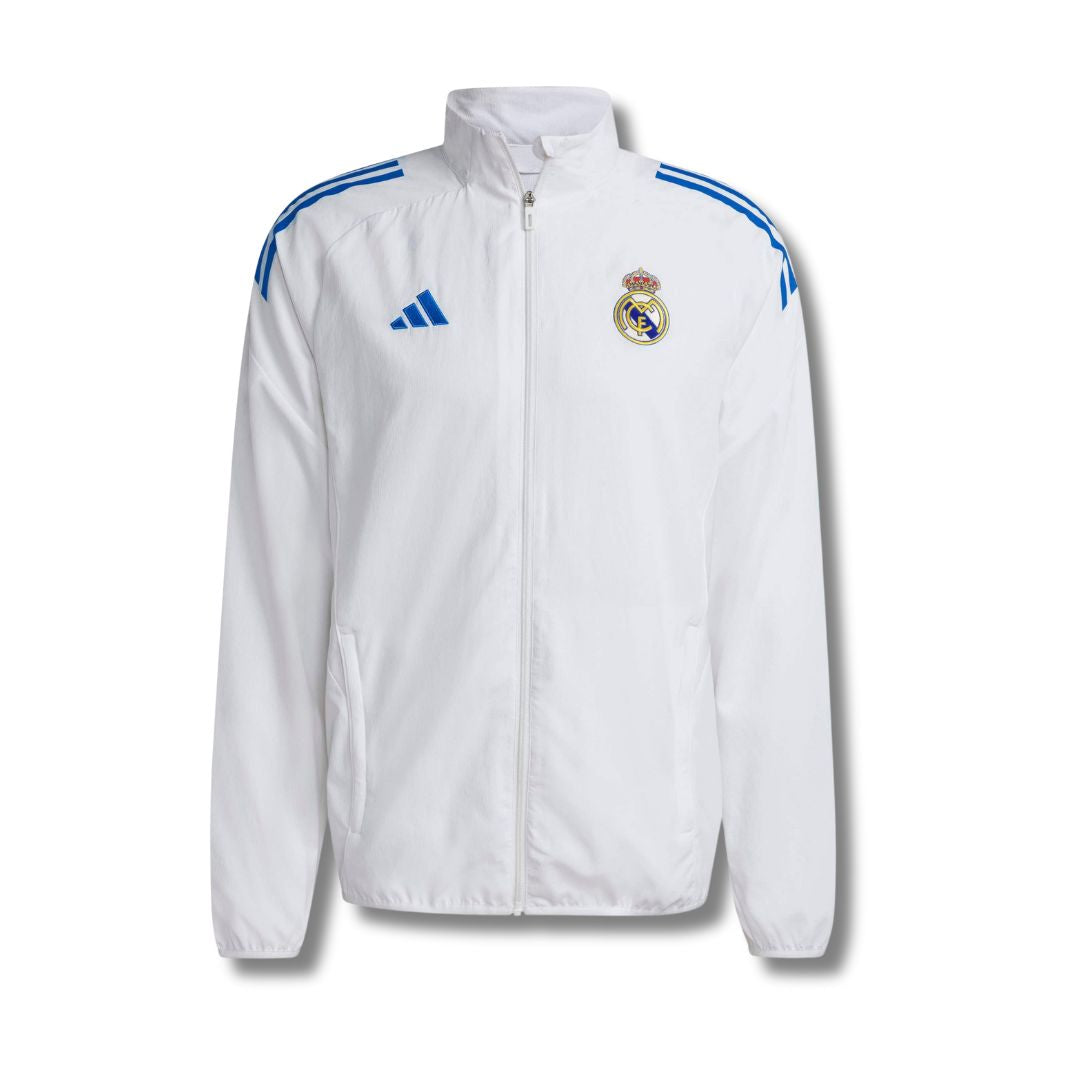 Real Madrid White/Blue Windbreaker - front view