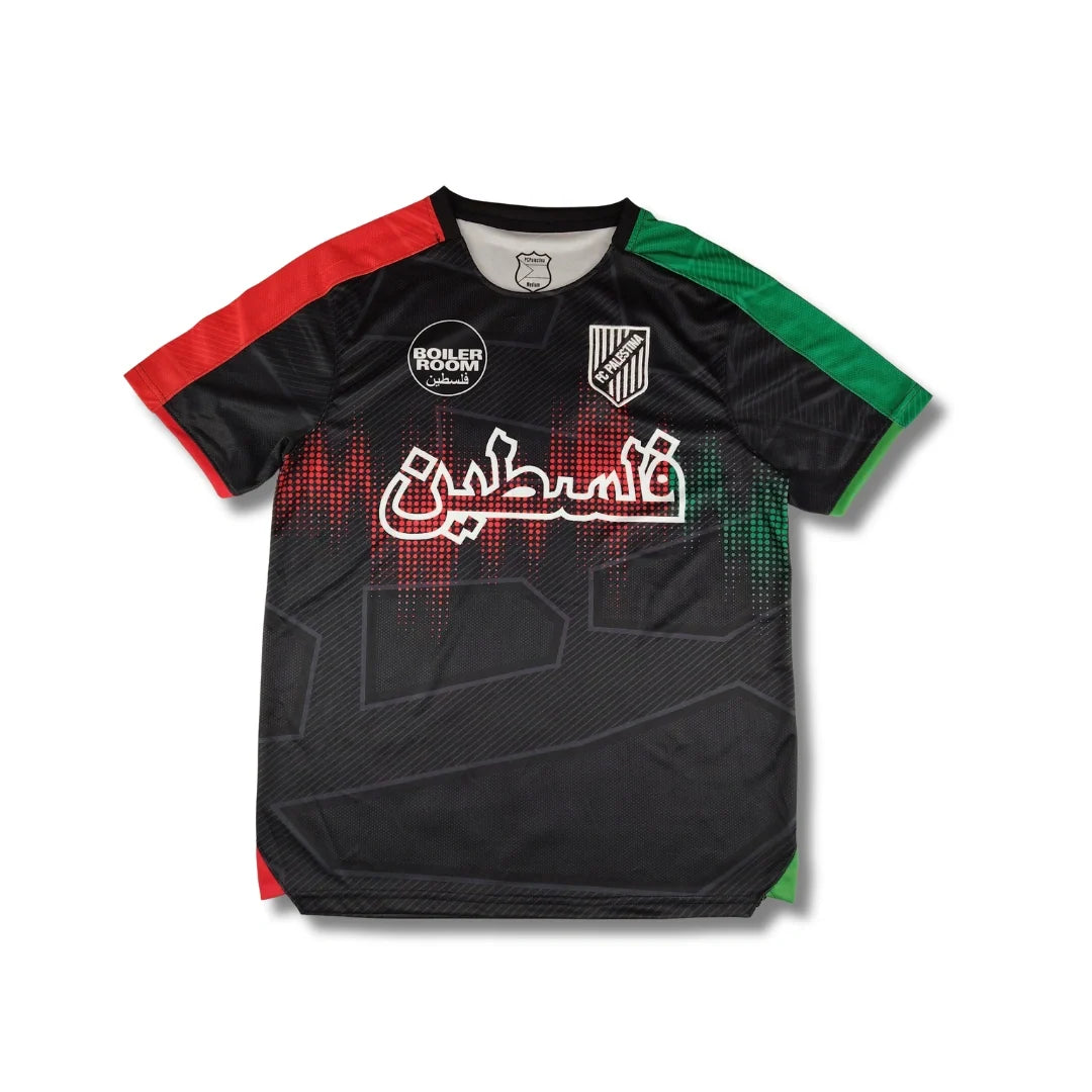 Palestine Black “Boiler Room”  - Exclusive (Arabic) - front view
