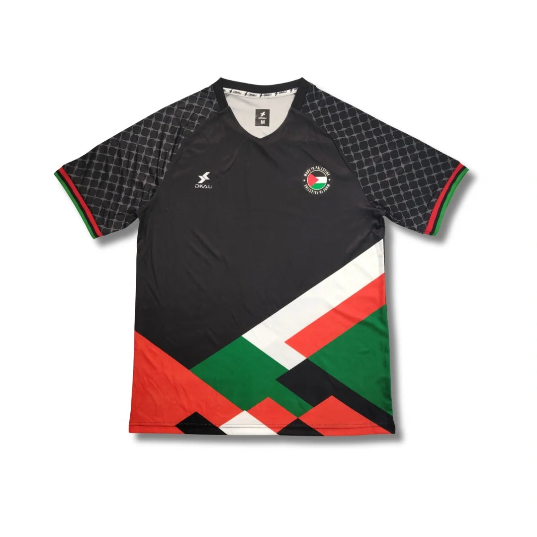 Palestine Black Geometric - Exclusive - front view