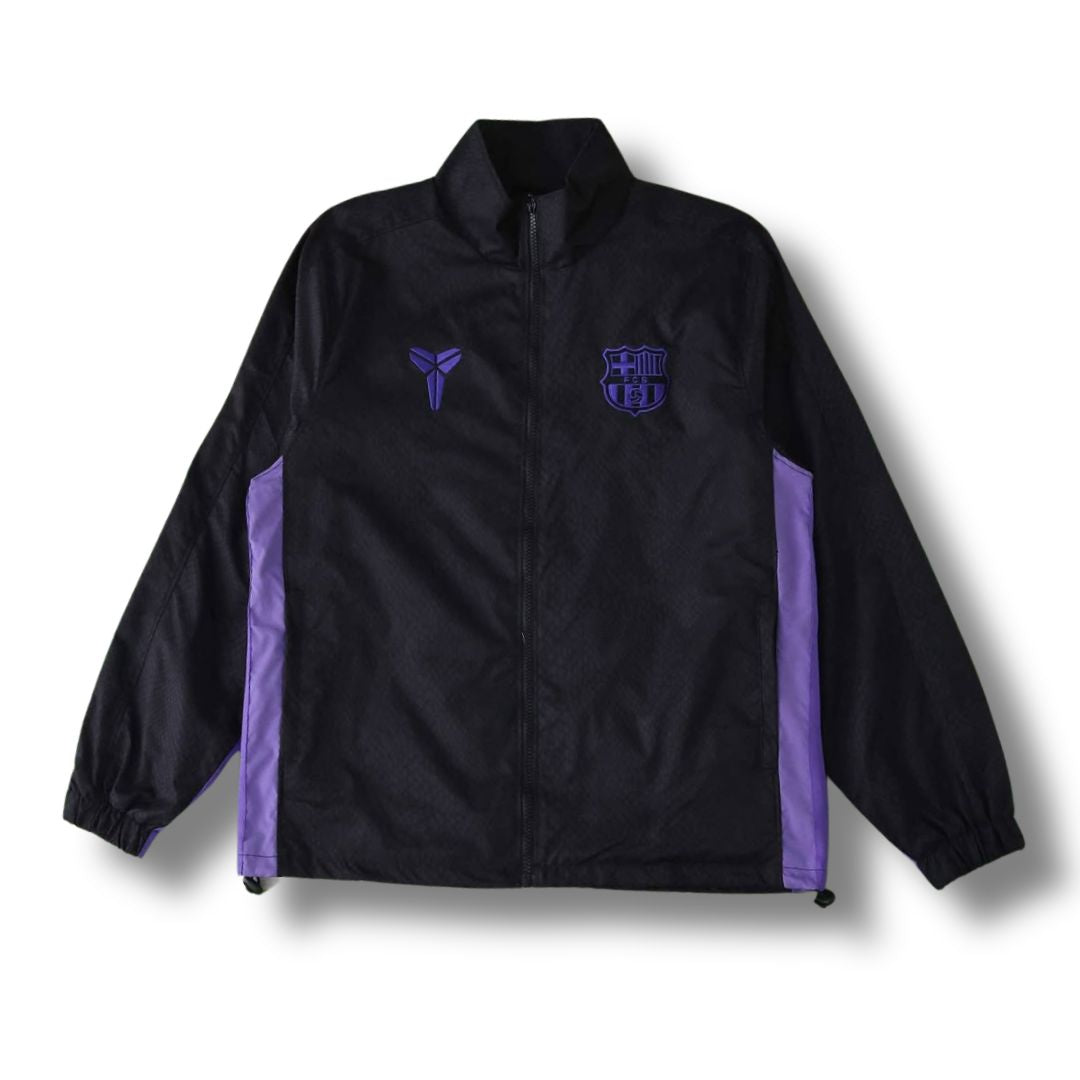 Barcelona x Kobe Black/Purple Windbreaker - front view