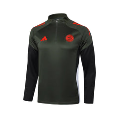 Bayern Red/Olive Tracksuit - back view