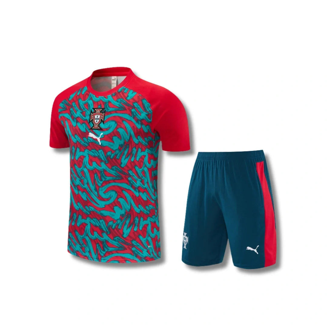 Portugal 26/27 Red/Green Training Set - front view