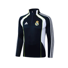 Real Madrid Black/White Tracksuit - back view