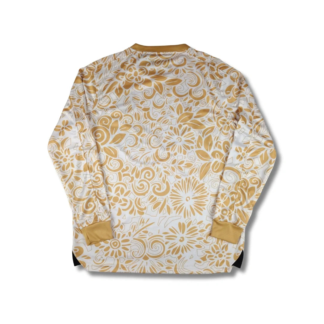 Palestine White Floral Long Sleeve - Exclusive (English) - back view
