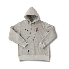Ac Milan Grey Hoodie - front view