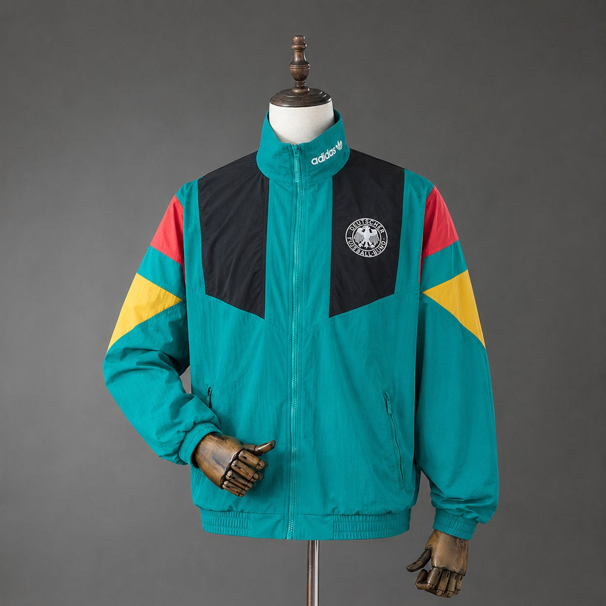German FIGC EQT Track Top Windbreaker - front view