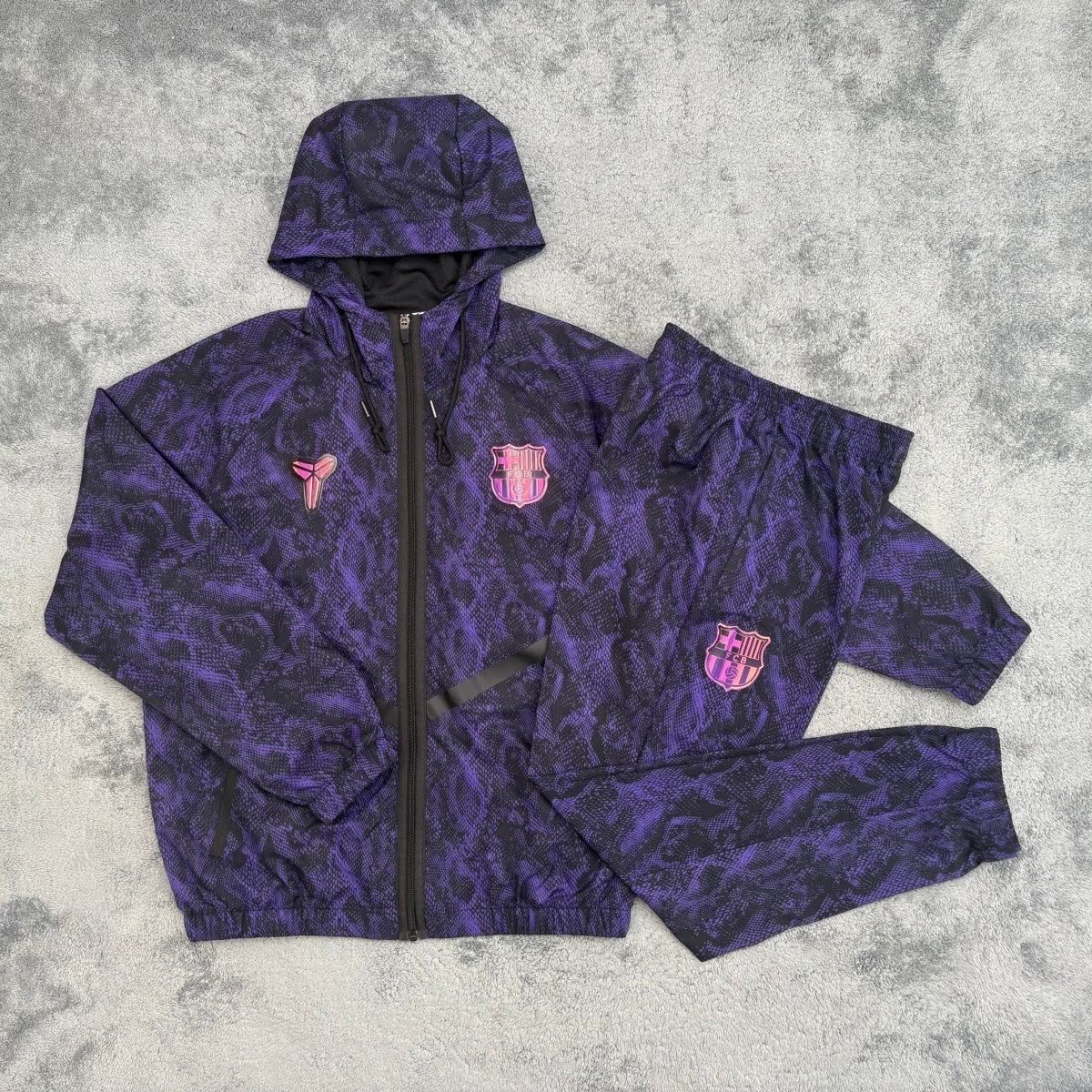 Barcelona Tracksuit Purple V2 - front view