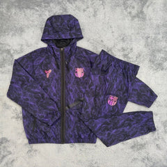 Barcelona Tracksuit Purple V2 - front view