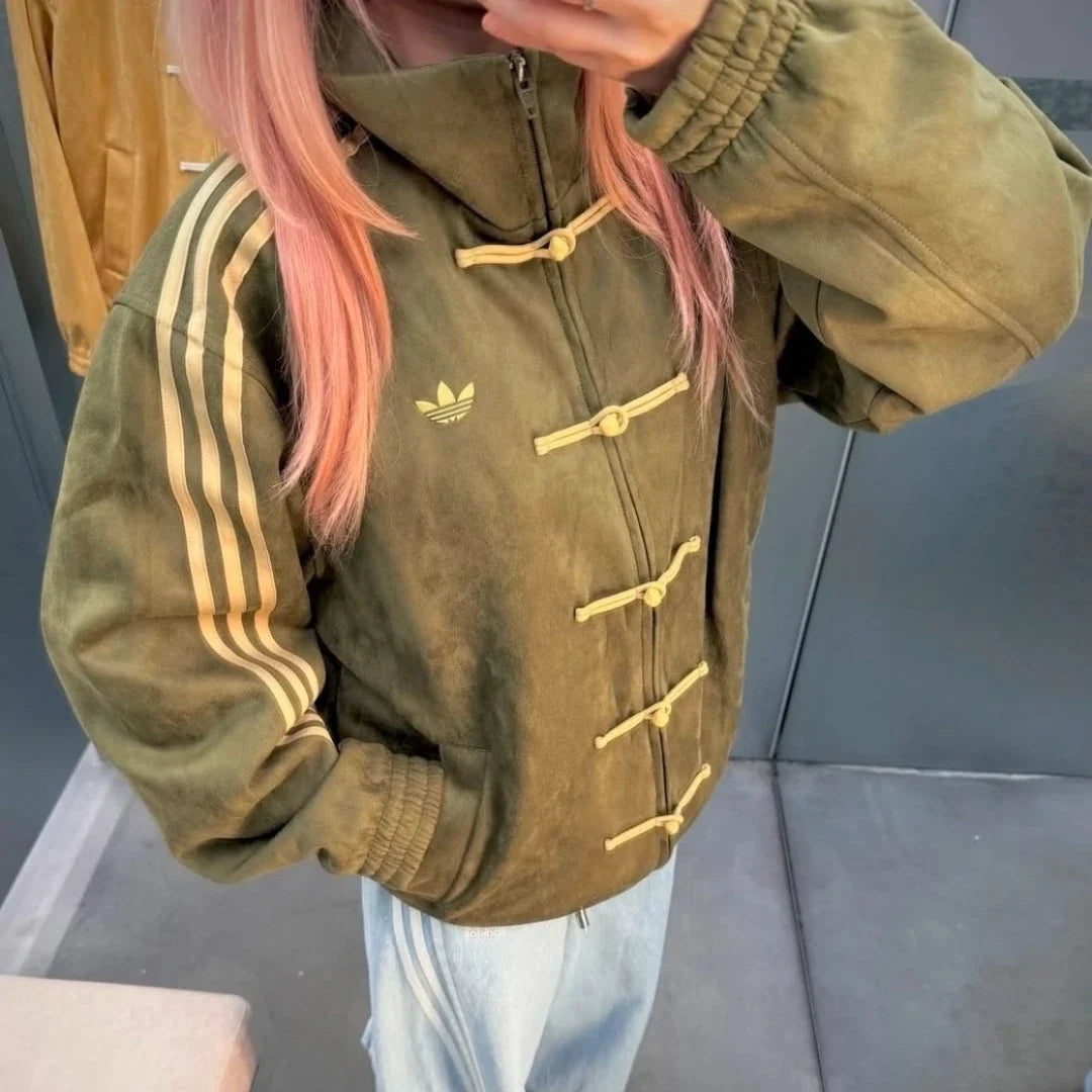 Green CNY Jacket - back view